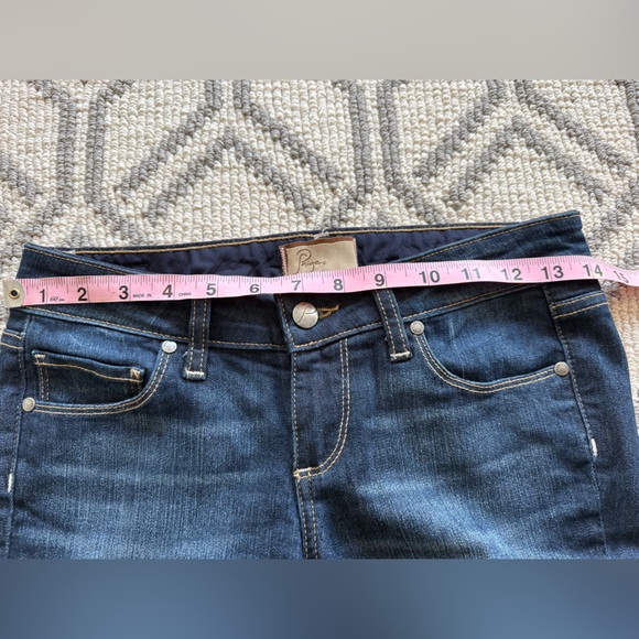 PAIGE Canyon Boot Dark Blue Flare Jeans - Picture 7 of 10